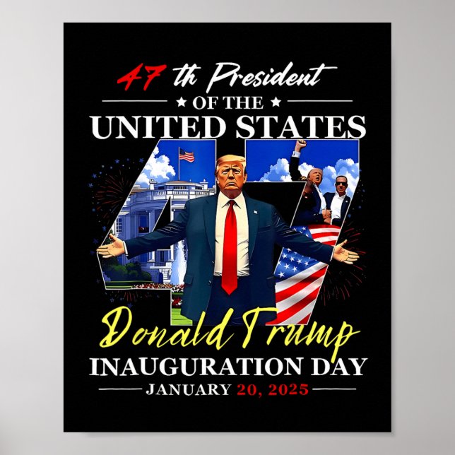 47 Pres USA D Trump invigning D Poster (Framsidan)
