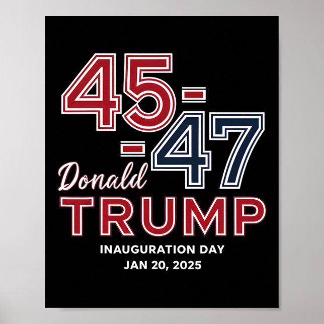 47 President Donald Trump Inauguration Day 2025 4 Poster (Framsidan)