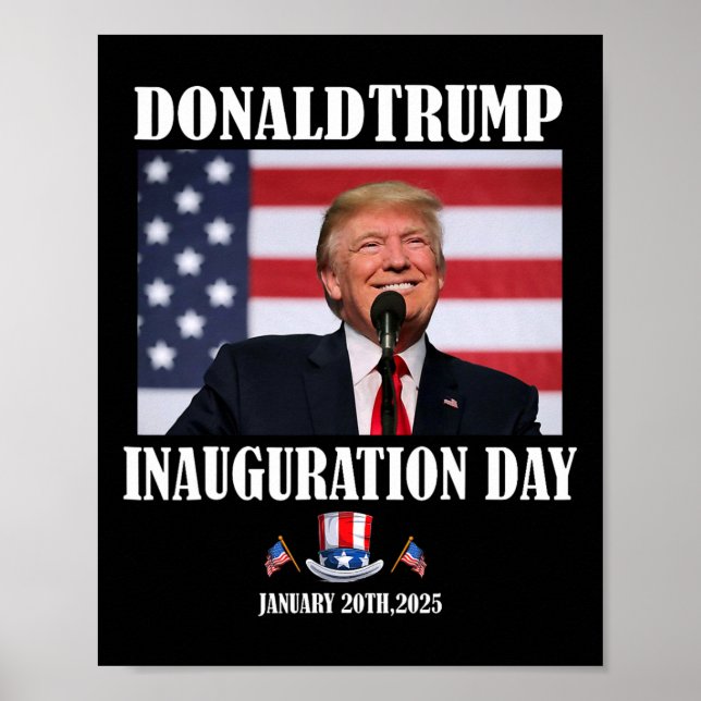 47 President Donald Trump Invigningsdag 2025 Me Poster (Framsidan)