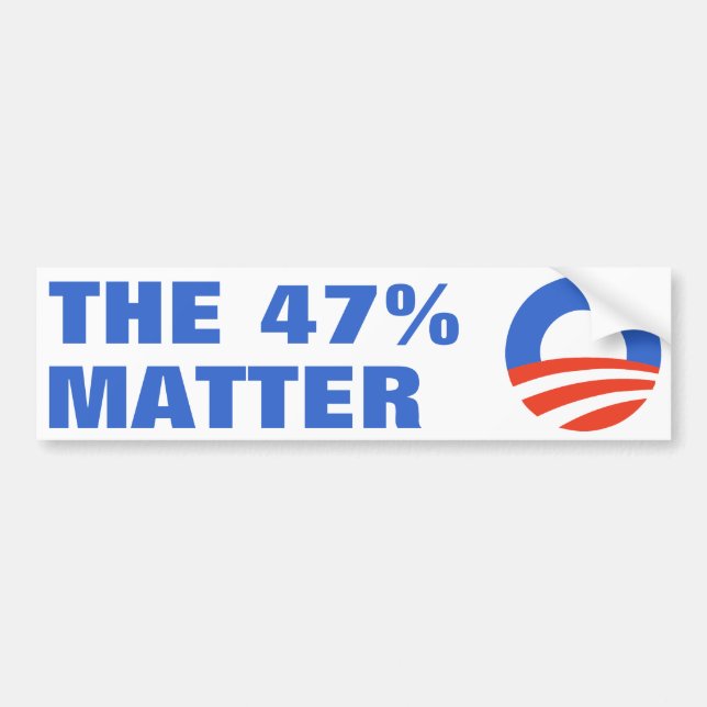 47 procent materia Obama 2012 Bildekal (Framsidan)