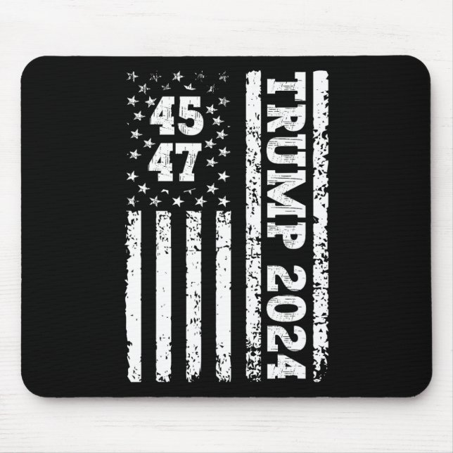 47 Trump 2024 American Flagga 2 Musmatta (Framsidan)