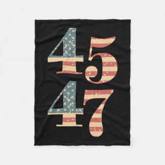 47 Trump 2024-Flagga supporttrump 45 47 Wom Fleecefilt