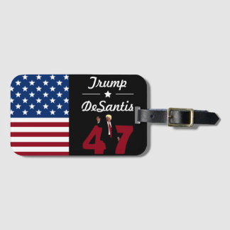 47 Trump Desantis 2024 Bagagebricka