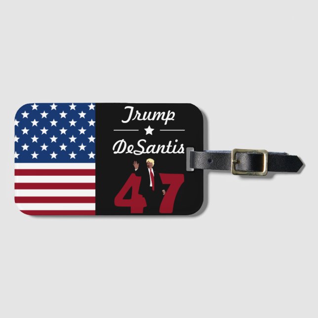 47 Trump Desantis 2024 Bagagebricka (Framsida horisontal)