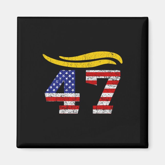 47 Trump Hair-Vintage Magnet (Framsidan)