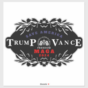 47 Trump J. D. Vance 2024 Klistermärken
