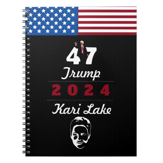 47 Trump Kari Sjö 2024 Anteckningsbok (Framsidan)