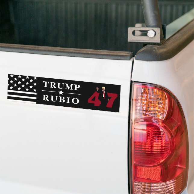 47 Trump Rubio 2024 Bildekal (På lastbil)