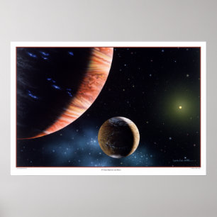 47 Ursae Majoris b och Måne Skriv ut Poster