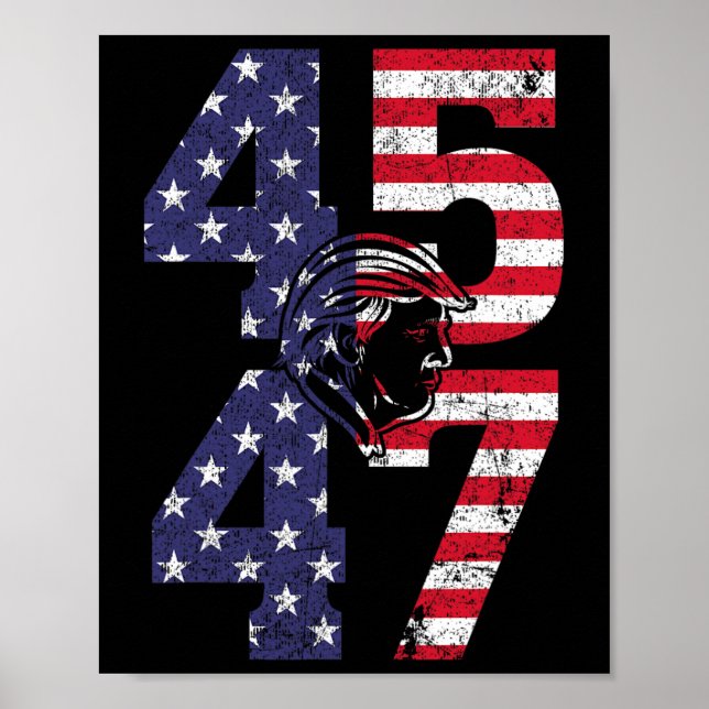 47 Vi som 2024 står vid American Fl Poster (Framsidan)