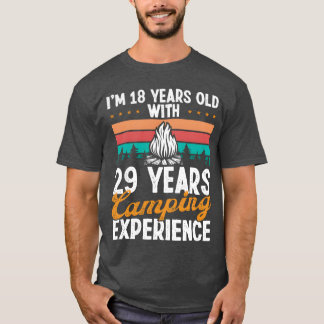 47 Year Old Camper Mountains Camping 47 Birthday g T Shirt