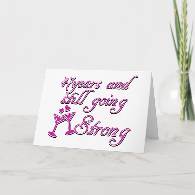 47th Årsdagdesigner Kort (Framsida)