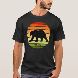 480 Otis Bear Silhouette på Sol (tvärtom) T Shirt