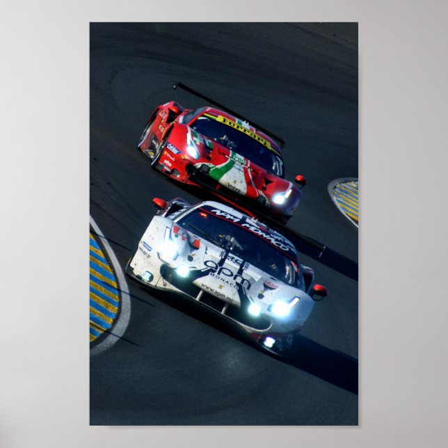 488 GTE EVO 24 timmar Le Mans 2022 Poster (Framsidan)