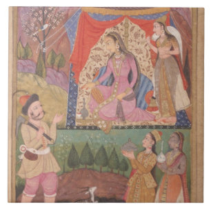 48.6/2 folio 138 Farhad räknar om hans äventyr Kakelplatta