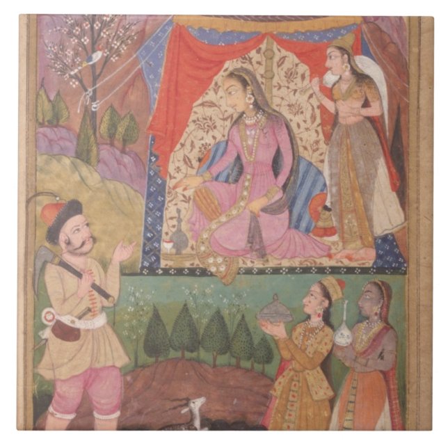 48.6/2 folio 138 Farhad räknar om hans äventyr Kakelplatta (Framsidan)