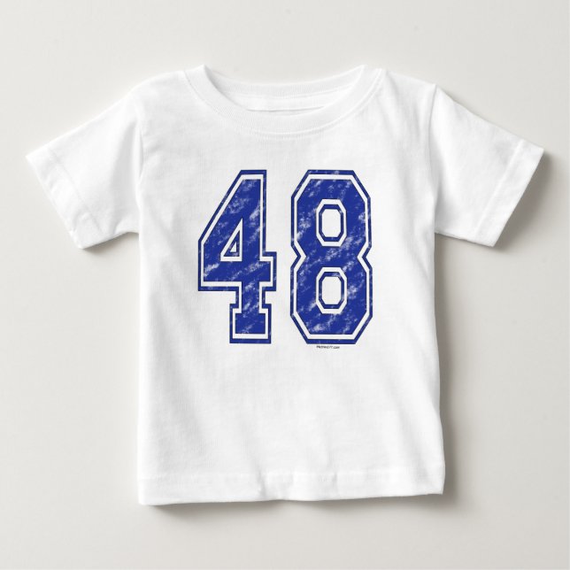 48 Anpassningsbar Jersey Tee Shirt (Framsida)