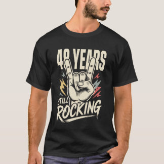 48 år fortfarande rockar 48-årsdag rolig 48 rock t shirt