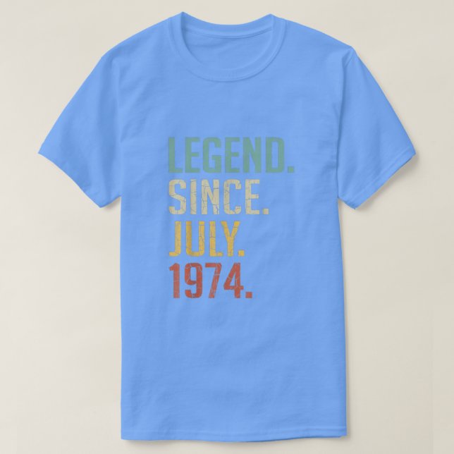 48 år gamla presenter sedan juli 1974 48:e bir t shirt (Design framsida)