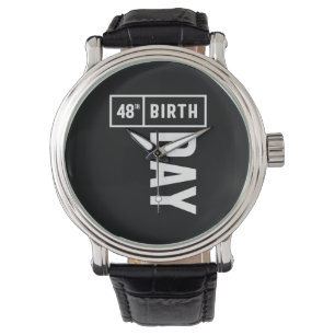 48 år gammal - 48:e födelsedag Funny Gift Armbandsur
