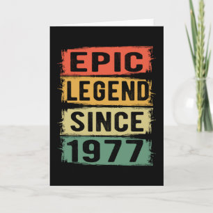 48 år gammal dag 1977 Epic Legend 48:e födelsedage Kort