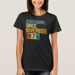 48 år gammal Fantastisk sedan november 1974 48:e b T Shirt