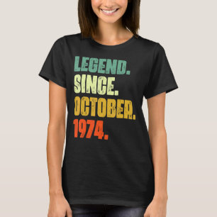 48 år gammal förklaring sedan oktober 1974 48:e fö t shirt