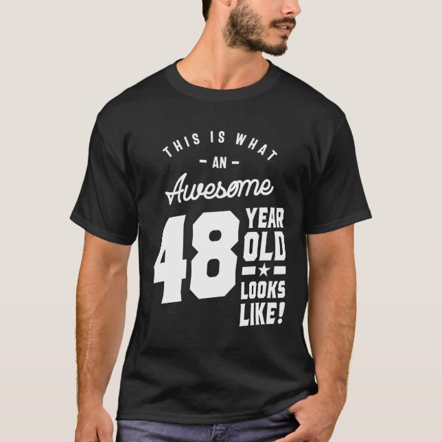 48 år gammal gåva | 48:e födelsedag Gift Ideas - M T Shirt (Framsida)