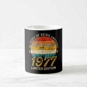 48-åriga 1977 Retro Fantastisk 48:e födelsedagspre Kaffemugg