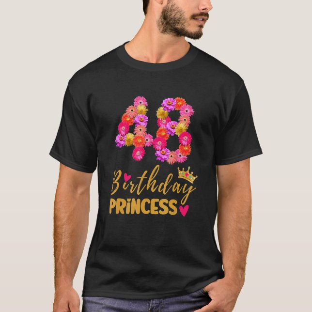 48-åriga födelsedag prinsessan fyller sin 48:e B T Shirt (Framsida)