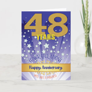 48 års återställningsårsdag, fet siffra kort