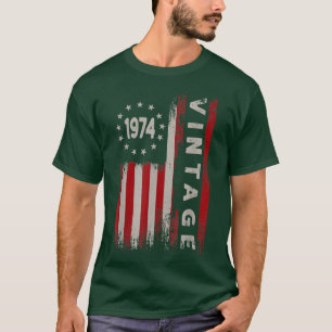 48 års Vintage för gamla gåvor 1974 Amerikansk Fla T Shirt
