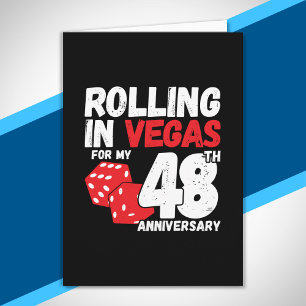 48-årsjubileum Gifta sig i 48 år Las Vegas-resa Kort