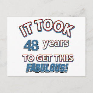 48-årsjubileum vykort