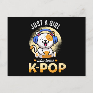 48.Bara en flicka som Kärlek KPop Inbjudan Vykort