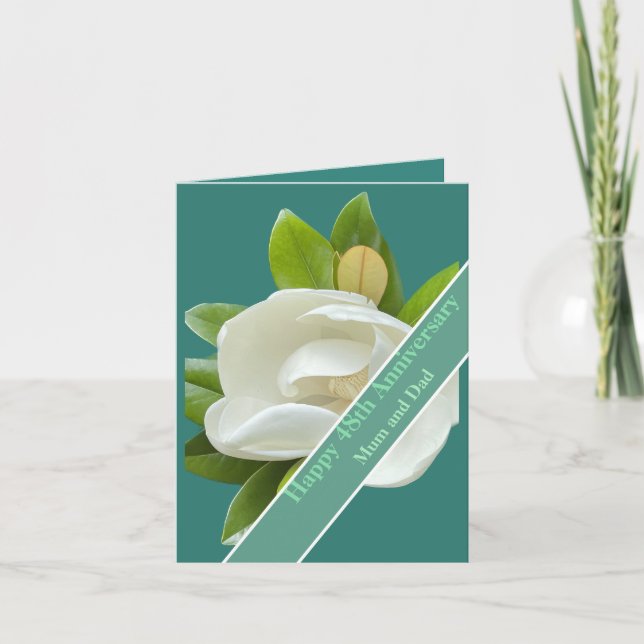 48:e Bröllop-årsdagen Kort (Framsida)