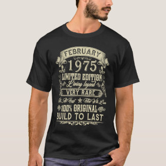 48: e födelsedagen 48 år gammal retro-Vintage febr T Shirt