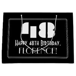 48:e födelsedagen ~ Art Deco Inspired Titta "48" +