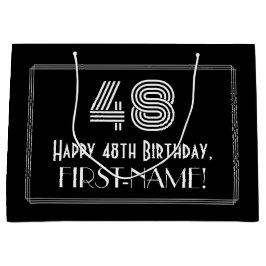 48:e födelsedagen - Art Deco Inspired Titta "48" o