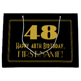 48:e födelsedagen - Art Deco Inspired Titta "48" o