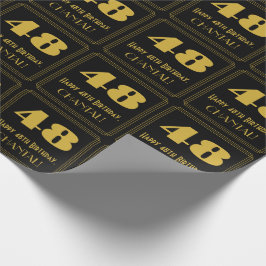 48:e födelsedagen - Art Deco Inspired Titta "48" o Presentpapper