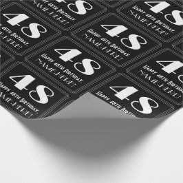 48:e födelsedagen - Art Deco Inspired Titta "48", Presentpapper