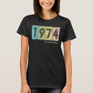 48:e födelsedagen Dam Manar 48 år 1974 4 T Shirt
