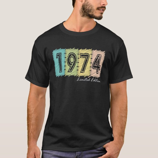 48:e födelsedagen Dam Manar 48 år 1974 4 T Shirt (Framsida)