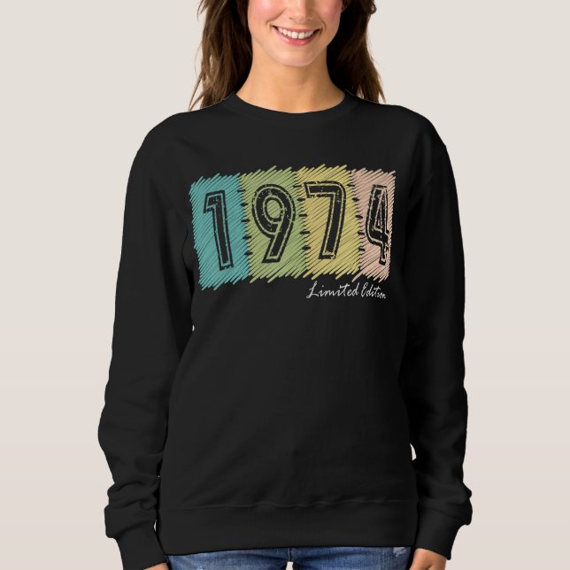 48:e födelsedagen Dam Manar 48 år 1974 4 T Shirt (Framsida)