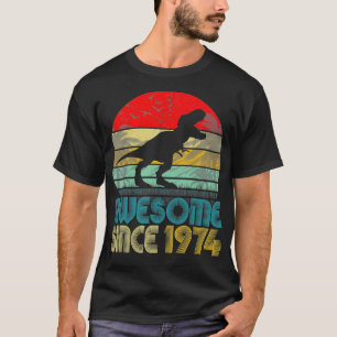 48:e födelsedagen Dinosaur Fantastisk sedan 1974 R T Shirt