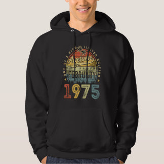 48:e födelsedagen Fantastisk sedan februari 1975 4 Hoodie