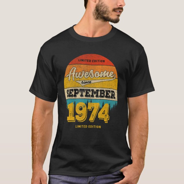 48:e födelsedagen Idea Fantastisk sedan september  T Shirt (Framsida)