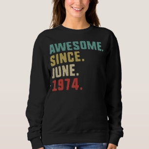 48:e födelsedagen Manar Fantastisk sedan juni 1974 T Shirt