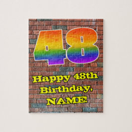 48:e födelsedagen: Roligt Graffiti-Inspired Rainbo Pussel